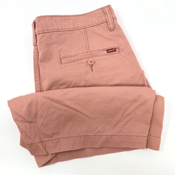 Levi's Other - Levis XX Chino Shorts Mens 34 Authentic Fit Dusty Rose Pink Cotton Twill